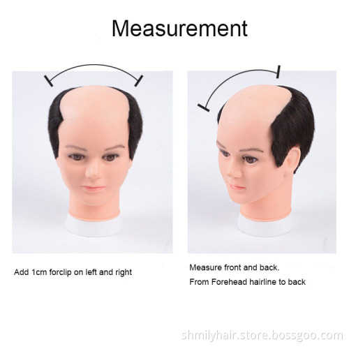 Shmily Wholesale Breathable Invisible Seamless Can Be Cut Human Hair Toupee PU Super Thin Full Hand Hook Mesh Toupee For Mens